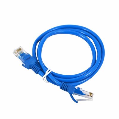 CE CCC 1m 3m 5m Rj45 CAT6 Patch Cord Unshielded Twisted Pair Blue Color