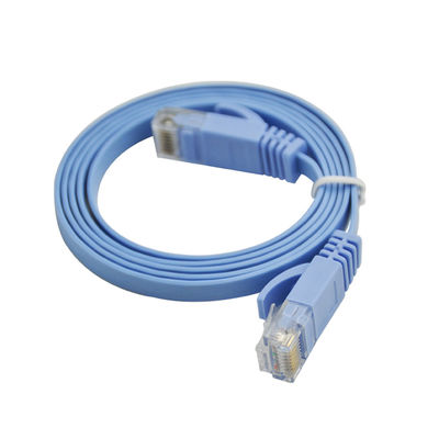 Durable LSZH Jacketed Flat Cat6 Patch Cables Cat 6 Patch Cord 1 Mtr
