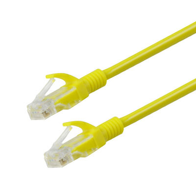 Customization Yellow 3mtrs Rj45 CAT6 Patch Cord For Multimedia