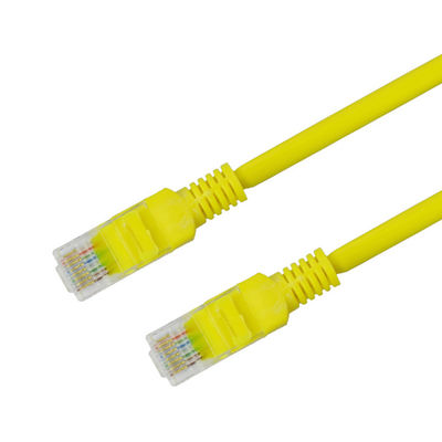 Customization Yellow 3mtrs Rj45 CAT6 Patch Cord For Multimedia