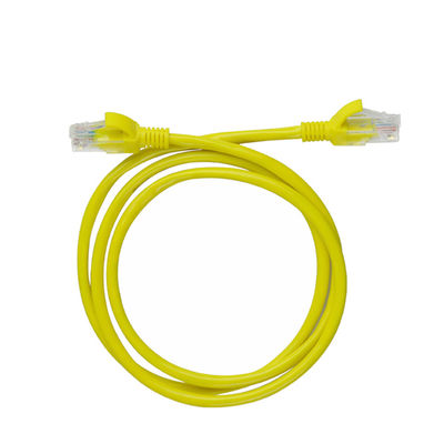 Customization Yellow 3mtrs Rj45 CAT6 Patch Cord For Multimedia