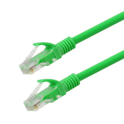 2m 3m 5mtrs Ftp CAT6 Patch Cord For Computer Green Color HDPE Insulation
