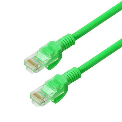2m 3m 5mtrs Ftp CAT6 Patch Cord For Computer Green Color HDPE Insulation