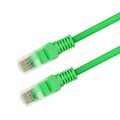 2m 3m 5mtrs Ftp CAT6 Patch Cord For Computer Green Color HDPE Insulation