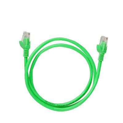 2m 3m 5mtrs Ftp CAT6 Patch Cord For Computer Green Color HDPE Insulation