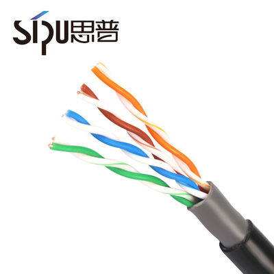 5.8MM black utp cat5e cable outdoor copper communication cat5e network cable