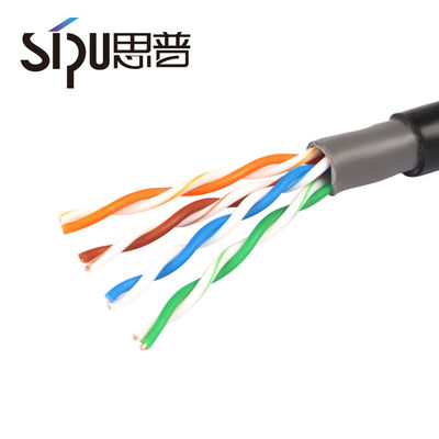 5.8MM black utp cat5e cable outdoor copper communication cat5e network cable