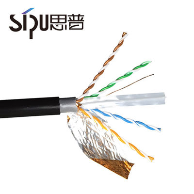 Utp Ftp 305m CAT6 Lan Cable 23/24 Awg Black With 8 Conductors