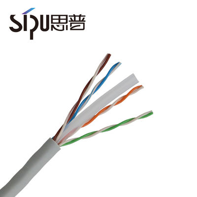 HDPE Insulation 0.4 Cca Utp CAT6 Lan Cable With CE Certificates