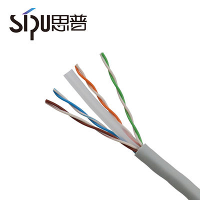 HDPE Insulation 0.4 Cca Utp CAT6 Lan Cable With CE Certificates