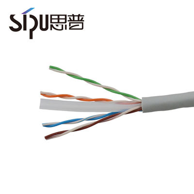 HDPE Insulation 0.4 Cca Utp CAT6 Lan Cable With CE Certificates