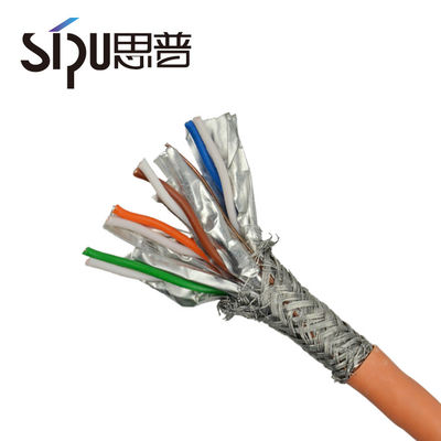 7.0MM CAT7 Lan Cable 0.57 Bare Copper Conductor  Cat 7 Network Cable
