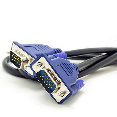 2M VGA Monitor Cables  3+2 Male To Male Vga Cable With Blue Plug
