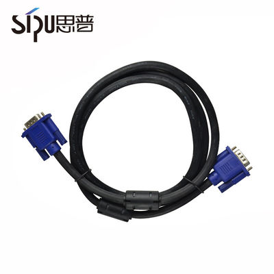 Multimedia VGA Monitor Cables To Connect Laptop Tv Gold Plated PVC Jacketed