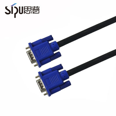 Multimedia VGA Monitor Cables To Connect Laptop Tv Gold Plated PVC Jacketed