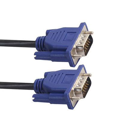 PC Computer Monitor VGA To VGA Cable 1.5m With Steel Conductor And Gold Plated