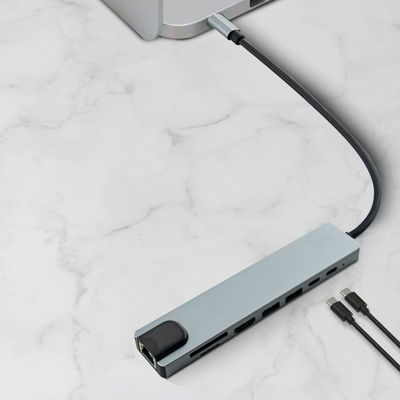 Type-C USB 3.1 Hub 8 In 1 For Mobile Devices And MacBook Laptop Sipu Docking Station