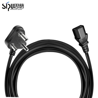 1.5M India Power Electric Plug With Power Cord South Africa 3 Pin Power Cable For Computer And Laptop